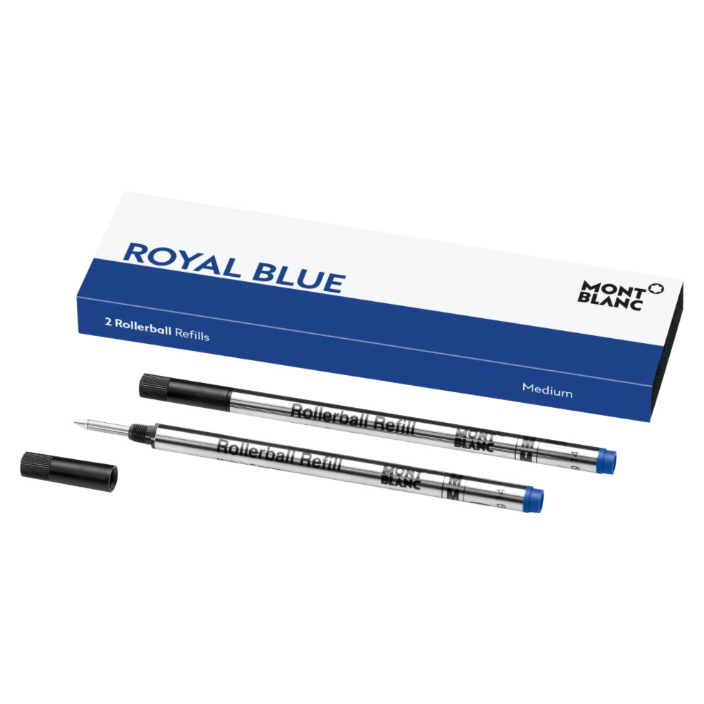 Montblanc - 2 x Rollerball Pen Refills (M) Royal Blue